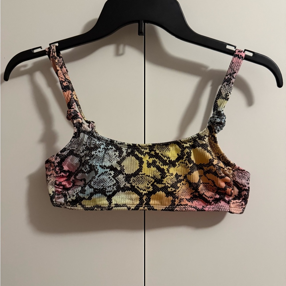 Xhilaration Snake Skin Pattern Bikini Top M